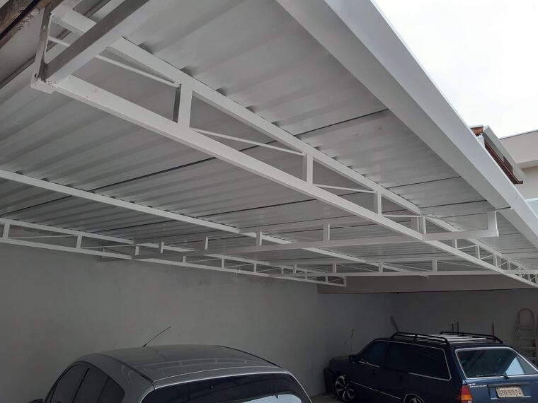 Cobertura metálica para garagem